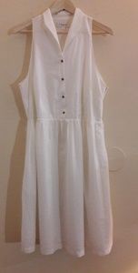 Isaac Mizrahi Sleeveless Dress W/Eyelet Edge/Hem